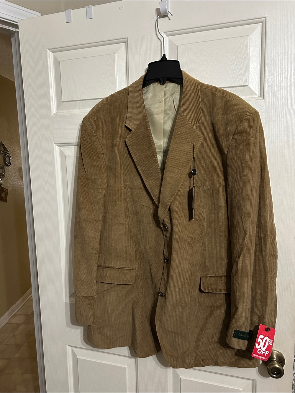 Men's Brown Corduroy Blazer Jacket